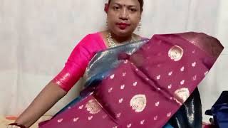 pure jhalar saree  at very low price  contact 9333882812 [upl. by Kcirredal]