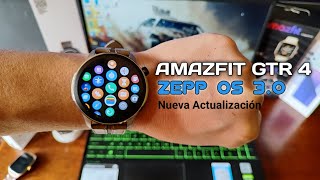 Zepp OS 30 llega al Amazfit GTR 4  Nueva Actualización Disponible [upl. by Yetta]