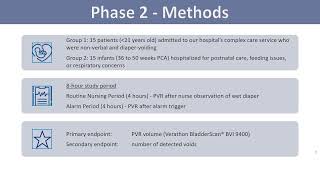 Use Of An Enuresis Alarm To Guide Timing Of PostVoid Residual Volume Assessment In Infants [upl. by Sherri]