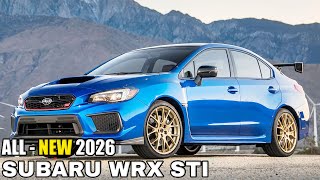 2026 Subaru WRX STI  Redesign amp Specs [upl. by Rikki874]