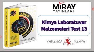 Miray Yayınları TYT Kimya Soru Bankası Kimya Laboratuvar Malzemeleri Test 13 [upl. by Ibbor691]