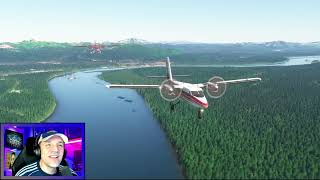 AMAZING ALASKA  B737700 Twin Otter amp H125 Helicopter  sydsquadron [upl. by Anisirhc]