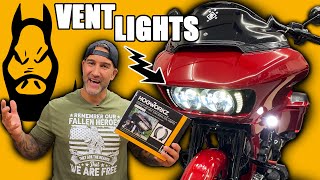 Road Glide Visionz LED Vent Lights with Turn Signals by HogWorkz [upl. by Sherrer929]