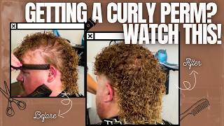 Curly Power How to Nail the Perfect Perm Haircuts Men [upl. by Chaffee]