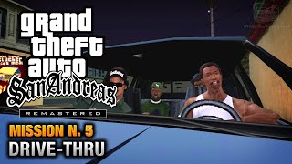 GTA San Andreas Remastered  Mission 5  Drivethru Xbox 360  PS3 [upl. by Ellekram]