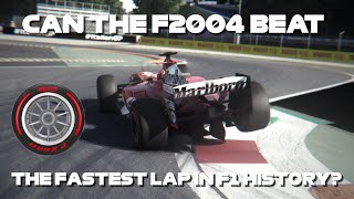 Can The F2004 With Slick Tyres Beat The Fastest Lap In F1 History [upl. by Samul]