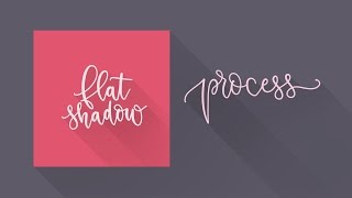 Flat Long Shadow Effect in Procreate [upl. by Esirehc]