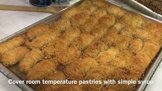 KADAYIF SARMASI  STUFFED KATAIFI PASTRY [upl. by Roice]