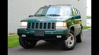 1997 Jeep Grand Cherokee Limited 4WD 52L V8 Green [upl. by Akcirahs652]