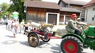 Feuerwehr ErlingAndechs am Festumzug in Unterhausen [upl. by Shirlene]