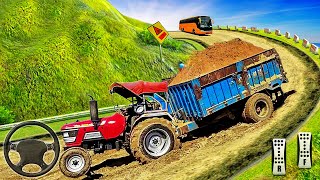 Heavy Tractor Trolley Cargo Simulator 3D 2  Farming Cargo Driver  Android Gameplay [upl. by Maegan]