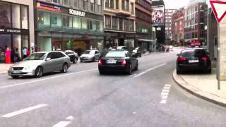 LOUD Maserati Quattroporte Sport GTS take off in Hamburg [upl. by Nilyaj]