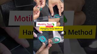 Motility Test 🦠  Hanging Drop Method  MBBS 2nd year practical shorts microbiology bacteria [upl. by Ayerf]