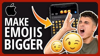 2023👍 How To Make Emojis Bigger On iPhone [upl. by Field]