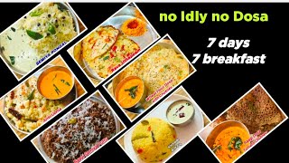 7 Days 7 Breakfast 🤗 Easy amp Tasty Breakfast Recipes chandras menu [upl. by Cirillo]