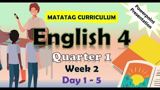 English 4 Q1 Week 2 MATATAG Curriculum Powerpoint Presentation matatagcurriculum matatag [upl. by Sorrows754]