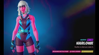 HARLOWE SKIN SHOWCASE in Fortnite [upl. by Noswad]