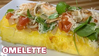 How To Make An Omelette  Quick amp Easy Seafood Omelette Recipe [upl. by Trillby74]