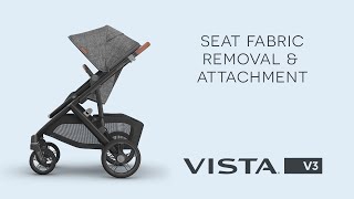 UPPAbaby Vista V3 – Seat Fabric Removal amp Attachment Australia [upl. by Nanaek]