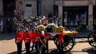 Princess Dianas Funeral Part 13 The Service Begins [upl. by Nikkie]