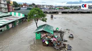 काठमाडौंमा बाढीको बितण्डा  Floods in Kathmandu  Drone Video  onlinekhabar [upl. by Arundell881]