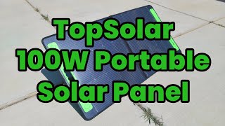 TopSolar 100W Portable Solar Panel topsolar solar solarpanel [upl. by Yruj]