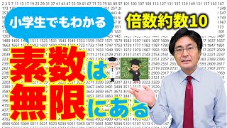 素数は無限にある？素因数分解の利用【中学受験 算数】（倍数約数10標準編 [upl. by Tess527]