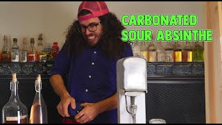 I used a SodaStream to make DokaRyan Sour Absinthe Fizzy sodastream candy recipe [upl. by Atnoved759]