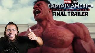 RHINO REACTS TO CAPTAIN AMERICA BRAVE NEW WORLD TRAILER [upl. by Adlen]