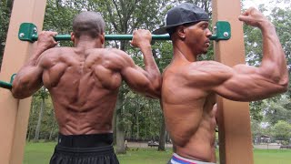 SHREDDED BACK and BICEPS WORKOUT  GoldenArms and RipRight  Thats Good Money [upl. by Nart]