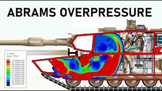 T90 HE vs M1 ABRAMS  OVERPRESSURE SIMULATION  125mm High Explosive Armour Penetration [upl. by Liakim]