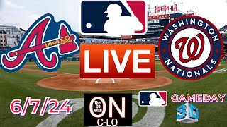 🔴Atlanta Braves Vs Washington Nationals Live MLB Baseball Play by Play 3D Presentation amp MORE [upl. by Mahon]