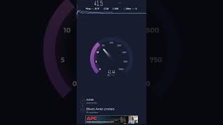 Airtel Air fiber 5 g test with 40 mbps speed test airtel airfiber speedtest speedtesting jio [upl. by Eiznik]