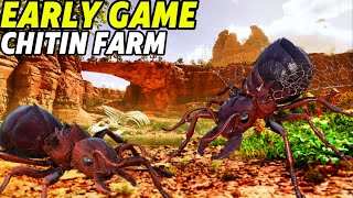 Scorched Earth Resource Location Early Chitin Location Ark Survival Ascended [upl. by Keslie]