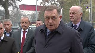 Dodik i Višković na gradilištu kružnog toka kod Kampusa [upl. by Shannah]