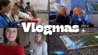 Detroit Lions Thanksgiving Game Black Friday Cooking Class  Vlogmas Day 2 [upl. by Eilegna]