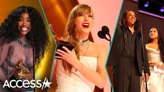 2024 Grammys Top Moments Taylor Swift SZA JayZ amp More [upl. by Zaraf]