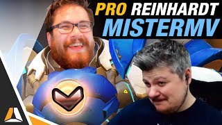 MisterMV joue Reinhardt  Une game Coaching incroyable [upl. by Niamert]