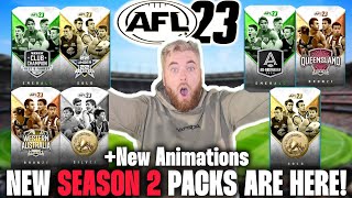 AFL 23 PRO TEAM SEASON 2  NEW PACKS  PREMIERSHIP PLAYERS DRAFTEES STATE OF ORIGIN PROTEAM [upl. by Llevram]