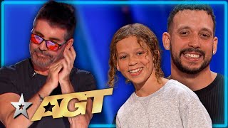 Father and Son Duo Get a Standing Ovation on Americas Got Talent 2024 [upl. by Keare505]