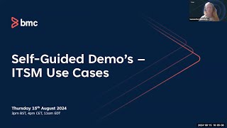 Webinar Self Guided Demo  ITSM Use Cases [upl. by Lorollas]