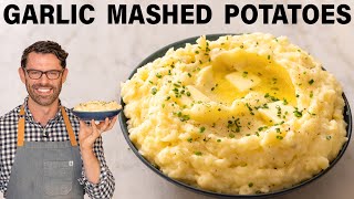 Creamy Garlic Mashed Potatoes Recipe [upl. by Nibaj]