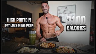 High Protein Meal Prep for Fat Loss amp Muscle Building  2100 Calories [upl. by Maghutte]