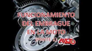 FUNCIONAMIENTO DEL EMBRAGUE EN MOTOS PARTE 1 [upl. by Aneekat710]