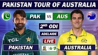 PAKISTAN vs AUSTRALIA 2nd ODI Match LIVE COMMENTARY  PAK vs AUS ODI MATCH LIVE  AUS BAT [upl. by Anilehs48]