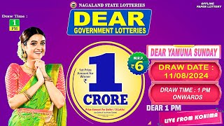 LOTTERY LIVE 1PM LIVE DRAW TODAY 11082024 [upl. by Evangeline]