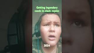 Getting legendaries in different timesmeme sad nostalgia youtubeshorts clashroyale [upl. by Mortimer488]