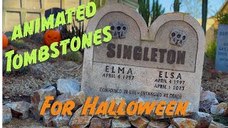 DIY Animated and Rocking Tombstones for Halloween Haunts [upl. by Mcwherter712]