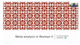 Meta analysis in Revman III [upl. by Maiocco381]