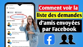 Comment voir la liste des demandes damis envoyées par Facebook 2023  Solutions Inquiry [upl. by Aihseyn]